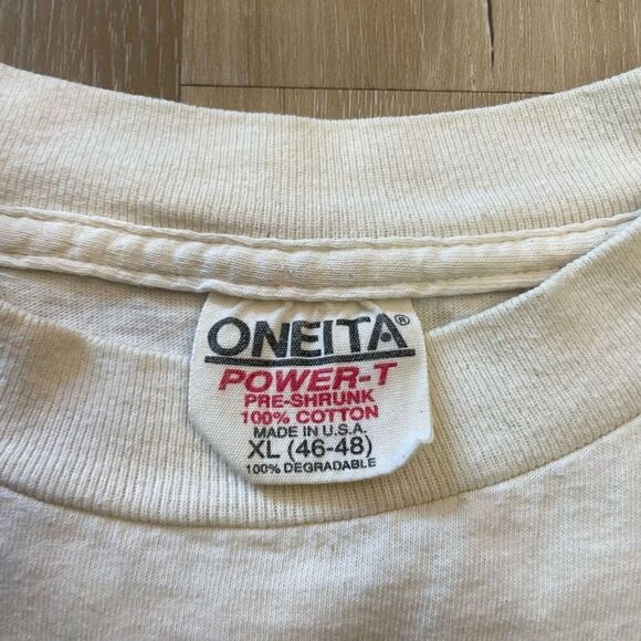 Vtg Chief Seattle Indian Wolf XL Motorcycle Trucker TShirt Life Quote Native USA - Picture 3 of 8